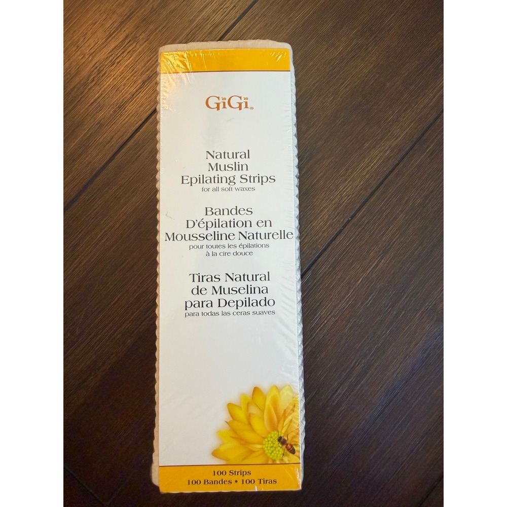 GiGi Natural Muslin Epilating Strips for Soft Waxes 100 Count Large 0610 NEW